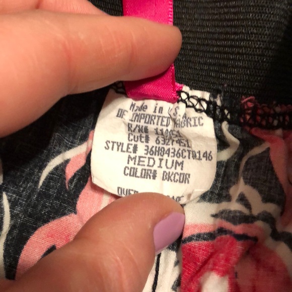 Flower Pattern Mini Skirt - Picture 2 of 4